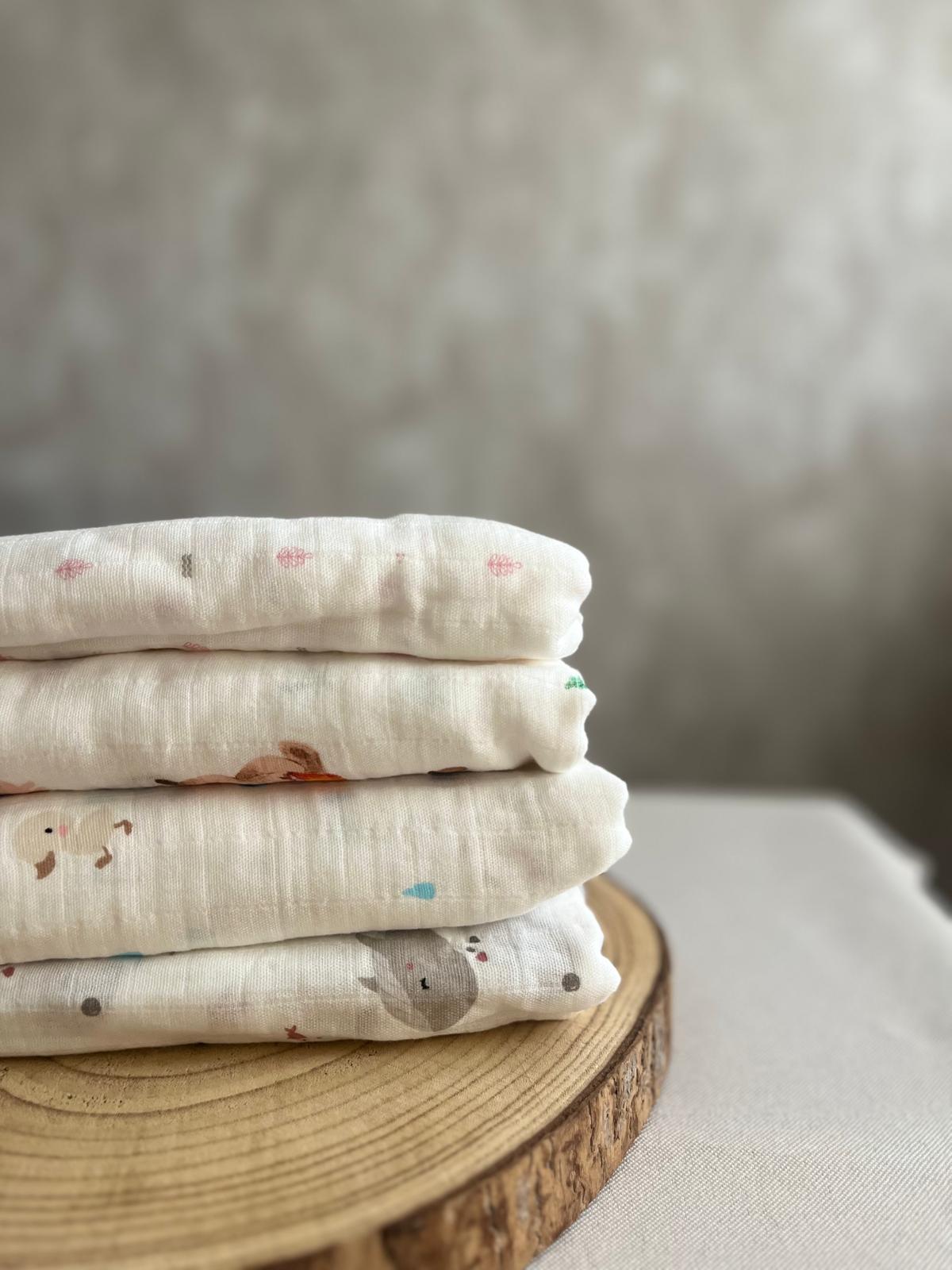 Muselinas de algodón y bambú
